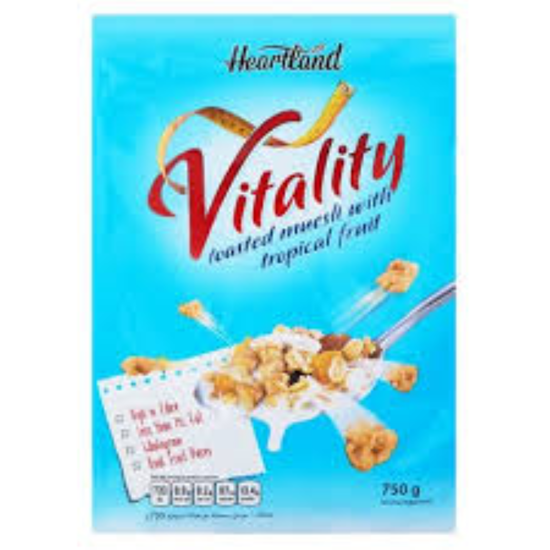 HEARTLAND VITALITY LOW FAT MUESLI 750G